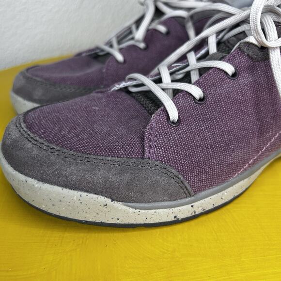 Chaco Sneakers Rum Raisin Canvas Low Top Lace Hiking Shoes Trainers Womens 7.5 - Picture 2 of 16